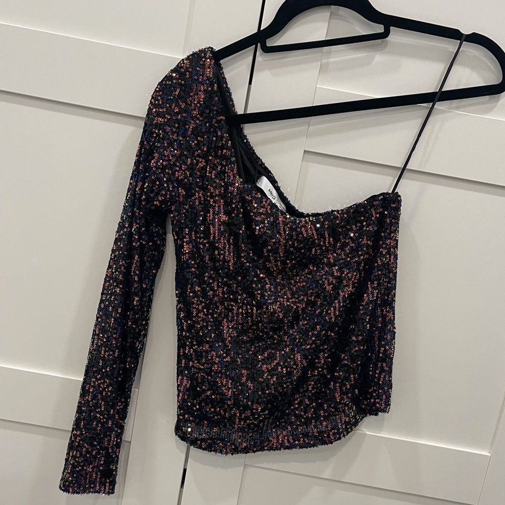 Mango Sequin Top